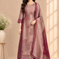 Rosewood Bloom Benaras 3-Piece Straight-Cut Suit Set (RT1491)