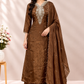 Cocoa Elegance – Premium HO A-Line 3 Piece Suit Set (RT1600)