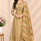 Golden Glow Embroidered Salsa A-Line Suit Set with Dupatta (RT1636)