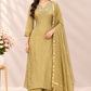Golden Glow – Premium Mull Chanderi 3 Piece A-Line Suit Set (RT1581)