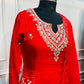 Ruby Red Premium Dolla Silk Ethnic Suit 3PC Set   (RT 1006)
