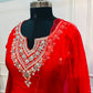 Ruby Red Premium Dolla Silk Ethnic Suit 3PC Set   (RT 1006)