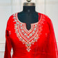 Ruby Red Premium Dolla Silk Ethnic Suit 3PC Set   (RT 1006)