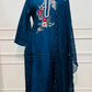 Royal Navy Dola Silk Ethnic 3PC Set   (RT 1009)