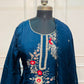 Royal Navy Dola Silk Ethnic 3PC Set   (RT 1009)