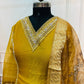 Mustard Glow Shimmer Ethnic 3pc Set   (RT 1005)