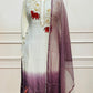 Elegant Lavender Garden Kurta 3PC Set  (RT 1001)