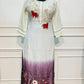 Elegant Lavender Garden Kurta 3PC Set  (RT 1001)
