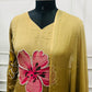 Mustard Bloom – Premium Chinon 3 Piece Suit Set.(RT1488)