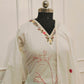 Elegant Off-White Cotton  Floral Printed 3pc Kurta Set 185