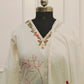 Elegant Off-White Cotton  Floral Printed 3pc Kurta Set 185