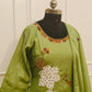 Elegant Pastel Green  Cotton Floral 3pc Kurta Set 195