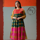 Mustard Multi Polka Dot A-Line Kurta 2pc Set 165