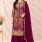 Plum Majesty – Premium Benaras Farsi Salwar Suit Set (RT1580)