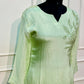 Mint Bloom Chinon A-Line Embroidered Suit Set (RT1039)
