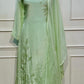 Mint Bloom Chinon A-Line Embroidered Suit Set (RT1039)