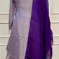 Lavender Luxe – Premium Shimmer 3 Piece Suit Set (XL)