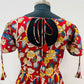 Crimson Bloom Cotton Kalamkari Dress (RT1147)
