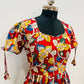 Crimson Bloom Cotton Kalamkari Dress (RT1147)