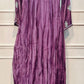 Lavender Mist Mull Chanderi A-Line 3 Piece Suit Set (RT1161)