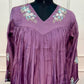 Lavender Mist Mull Chanderi A-Line 3 Piece Suit Set (RT1161)