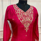 Ruby Radiance Mull Chanderi A-Line 3 Piece Suit Set (RT1163)