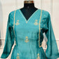 Ocean Mist Mull Chanderi  A-Line Suit Set (RT1164)