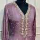 Rosé Blush Premium Embroidered Chinon Anarkali Set (RT1173)