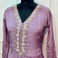Rosé Blush Premium Embroidered Chinon Anarkali Set (RT1173)
