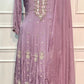 Rosé Blush Premium Embroidered Chinon Anarkali Set (RT1173)