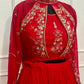 Scarlet Royale Georgette Embroidered One Minute Saree Set (RT1266)