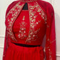 Scarlet Royale Georgette Embroidered One Minute Saree Set (RT1266)