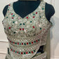 Sage Mist Salsa Embellished Palazzo Set (RT1263)