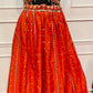 Tangerine Glow Georgette Embroidered Lehenga Set (RT1265)