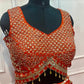 Tangerine Glow Georgette Embroidered Lehenga Set (RT1265)