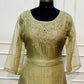 Sage Green Embroidered A-Line Suit Set (RT1347)