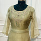Sage Green Embroidered A-Line Suit Set (RT1347)