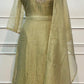 Sage Green Embroidered A-Line Suit Set (RT1347)