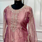 Dusty Pink Embroidered Salsa A-Line Suit Set (RT1479)