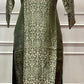 Regal Sage Brocade Banaras Straight-Cut 3-Piece Set (RT1480)