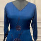 Midnight Bloom Chinon Embroidered A-Line Suit Set (RT1484)