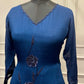 Midnight Bloom Chinon Embroidered A-Line Suit Set (RT1484)