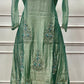 Elegant Sage Mist Floral Salsa A-Line Suit Set (RT1485)