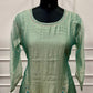 Elegant Sage Mist Floral Salsa A-Line Suit Set (RT1485)