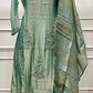 Elegant Sage Mist Floral Salsa A-Line Suit Set (RT1485)