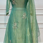 Sage Mist Miraci Embroidered A-Line Suit Set (RT1606)