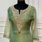 Golden Sage Salsa Embroidered A-Line Suit Set (RT1609)