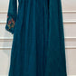 Teal Bloom Kota Cotton A-Line Suit Set (RT1605)