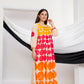 Peach & Orange Multi Polka Dot Kurta 2pc Set 165