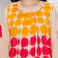 Peach & Orange Multi Polka Dot Kurta 2pc Set 165